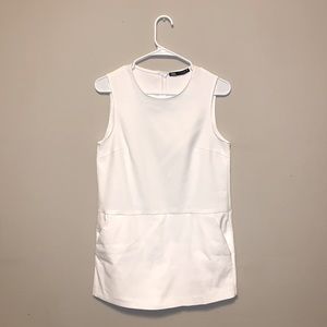 Zara Relaxed Fit White Romper